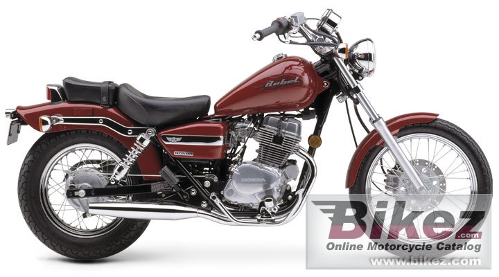 Big Honda cmx 250 rebel picture and wallpaper from Bikez.com